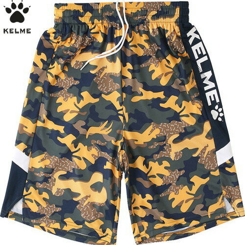 【KELME】ケレメ 3591347-734 カモ プラクティスパンツ[カモフラージュイエロー][サッカー/フットサル/スポーツ/半ズボン/短パン/プラパン/練習着/トレーニング/運動/部活/クラブ/ユニセックス]【RCP】