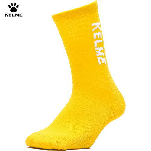 【KELME】ケレメ 8102WZ5002-716 タテKELMEショートソックス[イエロー][ユニセックス/サッカー/フット..