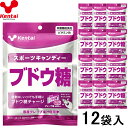 【Kentai】ケンタイ K8413 スポーツキャンディー ブドウ糖 (12袋入) 飴/あめ/キャンディー/運動/ジム/クラブ/部活動/チーム/トレーニング/ブドウ糖/ビタミンb1/栄養機能食品/スポーツ/健康体力研究所 【※受注出荷ロット12袋】【RCP】 税8