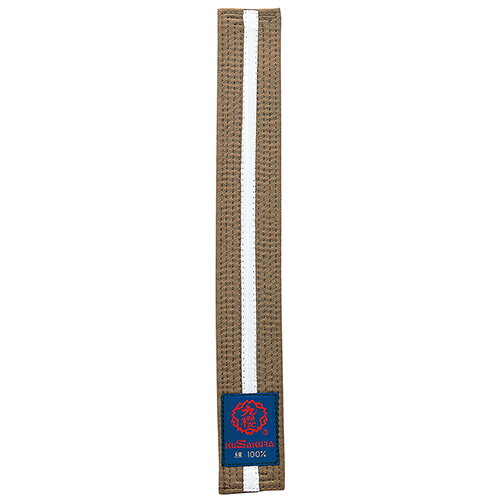 【クザクラ】九櫻(九桜) KUSAKURA JRBR 特製色帯(白線入り/女子用)茶 【サイズ:#S...
