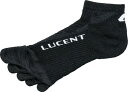 【LUCENT】ルーセント XLN1999 メンズ 5本指ソックス ショート ブラック [ブラック] 【テニス/ソックス】 年度:19SS 【RCP】