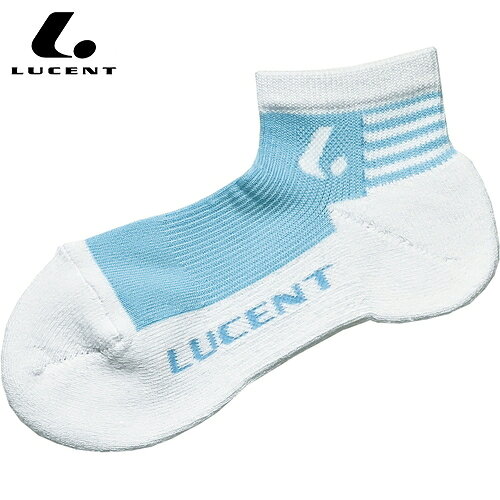 【LUCENT】ルーセント XLN3017 Men's ソックス(ベリーショート)【ライトブルー】[メンズ/ソックス/ベリーショート/ショートソックス/スポーツ/テニス/バドミントン/部活/吸汗速乾/滑り止め/フィット/通気性/快適/練習用/靴下/薄手/軽量]【RCP】