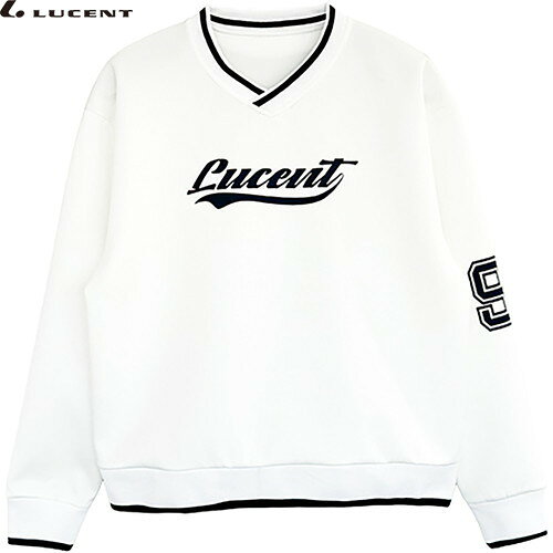 ■送料無料■【LUCENT】ルーセントXLT2220Ladies トレーナー[ホワイト][テニス/ソフトテニス/レディース/トレーナー/トレーニングウェア/練習着]【RCP】