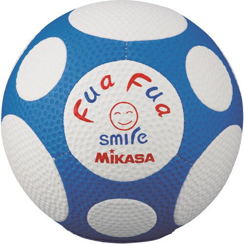 【MIKASA】ミカサFFF4WB ふあふあサッカー4号 スマイルサッカー 縫い 約150g WBU [白/青][サッカーボール]【RCP】