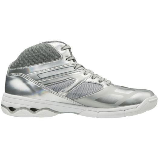 ■送料無料■◆MIZUNO◆ミズノK1GF1874-05 WAVE DIVERSE DE[シルバー]ダンスの動きに特化した、床との摩擦を味方にするDIVERSEのダンスモデル。[フィットネスメンズ/靴/シューズ/エアロビクス/ダンスエクササイズ/室内/屋内]