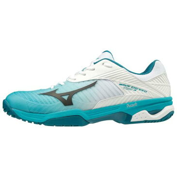 ◆送料無料◆MIZUNO◆ミズノ 61GA1870-35 WAVE EXCEED TOUR3 AC ウエーブエクシード TOUR 3 AC[ホワイト×ブラック×ターコイズ]コートを支配するにはこの1足!軽くて速いTOURモデル。【テニス】オールコート用/シューズ/靴/テニスシューズ/トレーニング