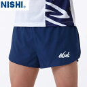 ■送料無料■【NISHI】ニシ・スポーツ 2811A405 ライトレーシングパンツ【ネイビー】[ショートパンツ/短パン/陸上競技/トラック競技/部活/練習/トレ...