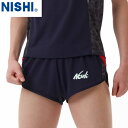 ■送料無料■【NISHI】ニシ・スポーツ 2811A431 ランニングパンツ【ネイビーXブラック】[ショートパンツ/短パン/陸上競技/トラック競技/部活/練習/...
