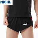 ■送料無料■【NISHI】ニシ・スポーツ 2811A431 ランニングパンツ【ブラックXブラック】[ショートパンツ/短パン/陸上競技/トラック競技/部活/練習/...