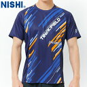 ■送料無料■【NISHI】ニシ・スポーツ 2811A572 グラフィック3DカットTシャツ【Pネイビー】[Tシャツ/半袖/半そで/陸上競技/トラック競技/練習/...