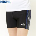 ■送料無料■【NISHI】ニシ・スポーツ 2811A580 T&Fプラクティスクオータータイツ【Pブラック×Pホワイト】[タイツ/スパッツ/クォーター/陸上競技...