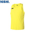 【NISHI】ニシ・スポーツ N65-014 ランニングトップ【イエロー】[タンクトップ/袖なし/ノースリーブ/シングレット/陸上競技/トラック競技/練習/トレ...