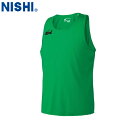 【NISHI】ニシ・スポーツ N65-014 ランニングトップ【グリーン】[タンクトップ/袖なし/ノースリーブ/シングレット/陸上競技/トラック競技/練習/トレ...