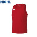 【NISHI】ニシ・スポーツ N65-014 ランニングトップ【レッド】[タンクトップ/袖なし/ノースリーブ/シングレット/陸上競技/トラック競技/練習/トレー...