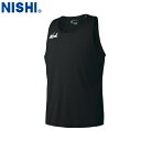 【NISHI】ニシ・スポーツ N65-014 ランニングトップ【ブラック】[タンクトップ/袖なし/ノースリーブ/シングレット/陸上競技/トラック競技/練習/トレ...