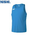 【NISHI】ニシ・スポーツ N65-014 ランニングトップ【ターコイズ】[タンクトップ/袖なし/ノースリーブ/シングレット/陸上競技/トラック競技/練習/ト...