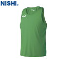 【NISHI】ニシ・スポーツ N65L014 ランニングトップ【グリーン】[タンクトップ/袖なし/ノースリーブ/シングレット/陸上競技/トラック競技/練習/トレ...