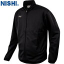 ■送料無料■【NISHI】ニシ・スポーツ N70-23J ライトトレーニングジャケット【ブラック】[トレーニングジャケット/陸上競技/トラック競技/部活/練習/...