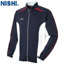 ■送料無料■【NISHI】ニシ・スポーツ N70-25J ライトトレーニングジャケット【ネイビーXレッド】[トレーニングジャケット/陸上競技/トラック競技/部活...