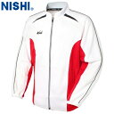 ■送料無料■【NISHI】ニシ・スポーツ N70-25J ライトトレーニングジャケット【レッドXホワイト】[トレーニングジャケット/陸上競技/トラック競技/部活...