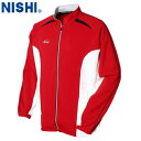 ■送料無料■【NISHI】ニシ・スポーツ N70-25J ライトトレーニングジャケット【レッドXブラック】[トレーニングジャケット/陸上競技/トラック競技/部活...