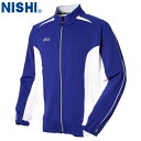 ■送料無料■【NISHI】ニシ・スポーツ N70-25J ライトトレーニングジャケット【マリンブルーXホワイト】[トレーニングジャケット/陸上競技/トラック競技...