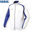 ■送料無料■【NISHI】ニシ・スポーツ N71-001J スーパーライトトレーニングジャケット【ホワイトXマリンブルー】[トレーニングジャケット/陸上競技/ト...