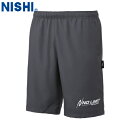 ■送料無料■【NISHI】ニシ・スポーツ N73-014P ハーフパンツ【チャコールグレー】[ハーフパンツ/オフシーン対応パンツ/部活/練習/トレーニング/しな...