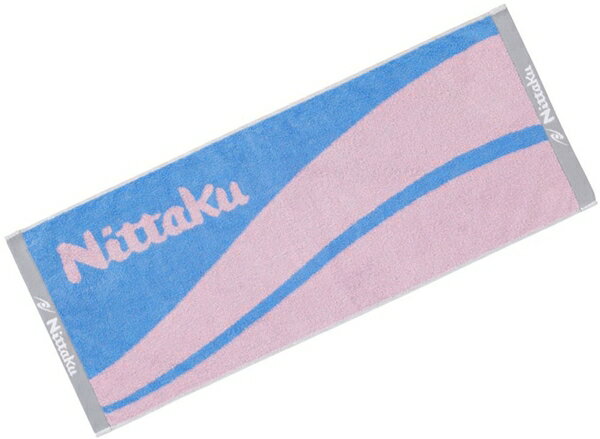 【Nittaku】ニッタク NL-9259-21 ウェーブミッドタオル [ピンク] 【卓球用品】タオル/バンド類【RCP】