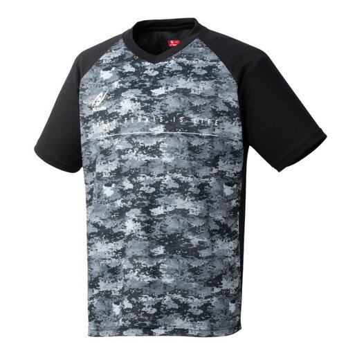 【Nittaku】ニッタク NX-2007-71 デジタルTシャツ 男女兼用 [ブラック] 【卓球用品】トレーニングシャツ/卓球卓球ゲームシャツ/ ユニフォーム/卓球/ユニホーム 【RCP】