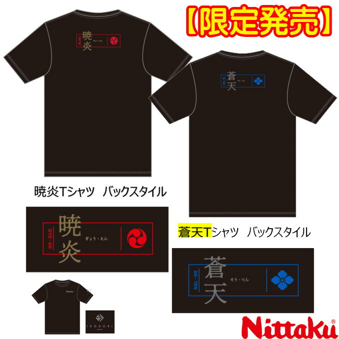 ★即納/あす楽★送料無料★初回受注限定/在庫限り 【Nittaku】ニッタク NX-2013/NX-2014【暁炎Tシャツ・蒼天Tシャツ】 男女兼用ゲームシャツ/メンズサイズ/メンズ＆レディース 【卓球用品】トレー…