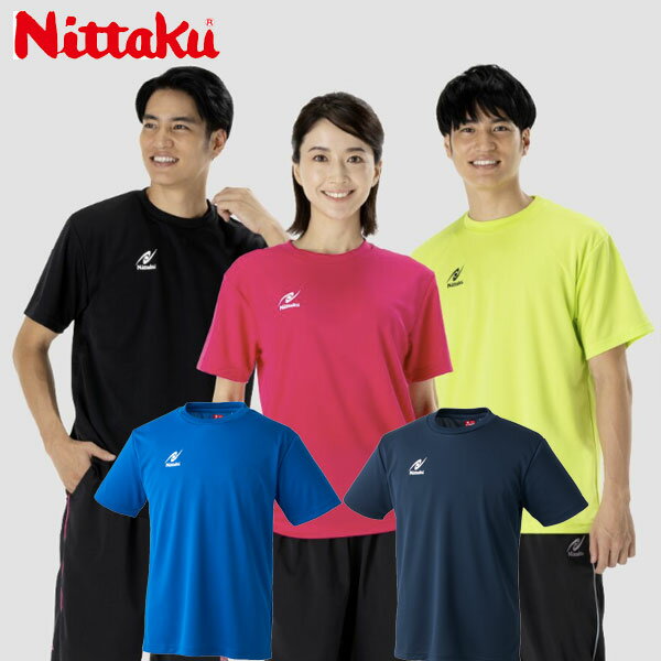 【Nittaku】ニッタク NX-2023 ニッタクTシャツ 男女兼用 [ネイビー/ブルー/ピンク/ライトグリーン/ブラ..