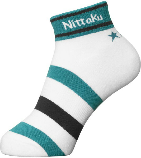 【Nittaku】ニッタク NW-2970-42 3-STAR SOCKS 3スターソックス [エメラルドG]【卓球用品】卓球ソックス/卓球用靴下【RCP】
