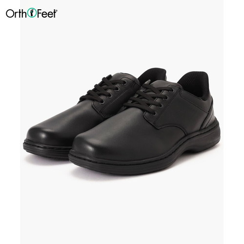 ■送料無料■【Orthofeet】オーソフィート OF22011W CLAUDE クロード[ブラック]WIDE(3E相当)[シューズ/ハンズフリー/くつ/靴/ビジネス/ひも付きシューズ/ビジネスシューズ/カジュアルシューズ/メンズ/男性/紳士靴]【RCP】
