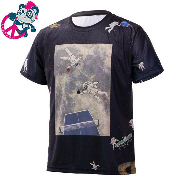 ★メーカー直送品★送料無料★【Pandani】パンダーニ UV1-ST/NV 宇宙卓球 スポーツTシャツ[ネイビー]【卓球用品】半袖ト…