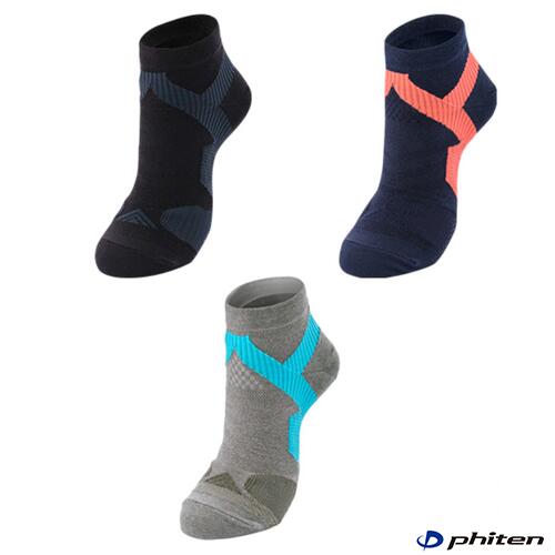 【Phiten】ファイテン 足王（ソッキング） 丸つま先タイプ レディース 22〜24cm[ブラック/ネイビー/ラ..