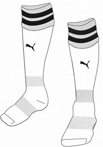 【PUMA】プーマ 729882-04ラインイリ ジュニア ストッキング[04PUMA WHITE][サッカー/フットサル/部活動/クラブ活動]【RCP】