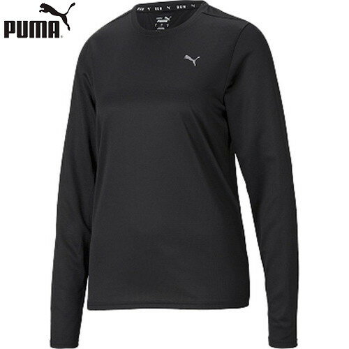 【PUMA】プーマ 520626-01 ランニング 長袖 Tシャツ ウィメンズ[プーマブラック][レディース/ウィメンズ/長袖/長そで/ロングスリーブ/丸首/上着/トップス]【RCP】