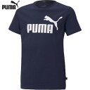 【PUMA】プーマ 588982-06 ESS ロゴ Tシャツ[ピーコート][半袖Tシャツ/キッズ/ジュニアサイズ/スポーツ/カジュアル/フィットネス/ジム/スポーツジム]【RCP】