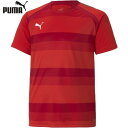 【PUMA】プーマ 705149-01 TEAMVISION フープ ゲームシャツ JR[プーマレッド][半袖シャツ/キッズ/ジュニアサイズ/サッカー/フットサル/部活/クラブ/チーム]【RCP】