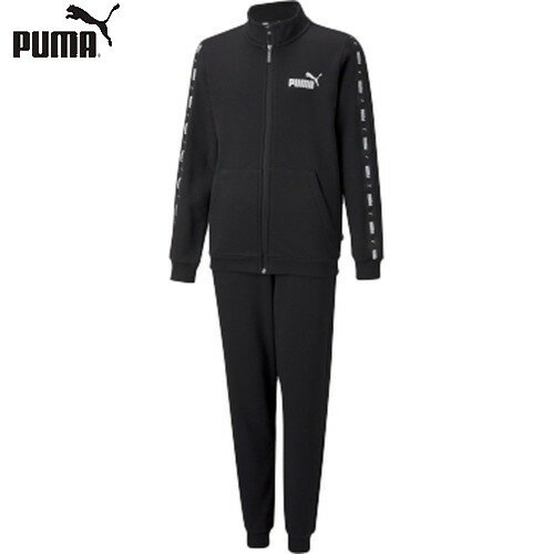 ■送料無料■【PUMA】プーマ 849685-01 TAPE スウェット トレーニングスーツ[プーマブラック][ジャージ上下セット/ジャージ/上/下/キッズ/ジュニアサイズ/スポーツ/部活/クラブ/チーム/通学]【RCP】