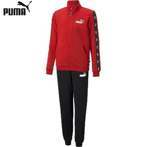 ■送料無料■【PUMA】プーマ 849685-11 TAPE スウェット トレーニングスーツ[ハイリスクレッド][ジャージ上下セット/ジャージ/上/下/キッズ/ジュニアサイズ/スポーツ/部活/クラブ/チーム/通学]【RCP】