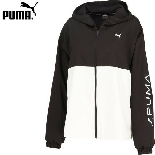 プーマ ウィンドブレーカー レディース ■送料無料■【PUMA】プーマ 525220_01クロスウーブンジャケット[プーマ ブラック][ジャケット/トップス/アウター/ジャンパー/ジャージ/トレーニング/スポーツ/ジム]【RCP】