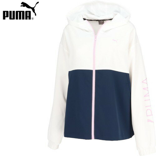 プーマ ウィンドブレーカー レディース ■送料無料■【PUMA】プーマ 525220_02クロスウーブンジャケット[プーマ ホワイト][ジャケット/トップス/アウター/ジャンパー/ジャージ/トレーニング/スポーツ/ジム]【RCP】