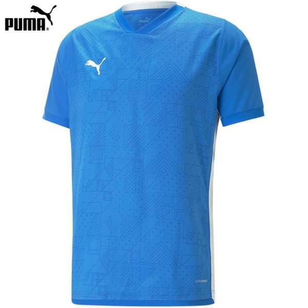 ■送料無料■【PUMA】プーマ 705757-02 TEAMCUP ゲームシャツ[エレクトリック ブルー レモネード]ゲームシャツ/Tシャツ/トップス/半袖/サッカー/フットサル/練習/トレーニング/クラブ/チーム/部活/メンズ/男性/大人【RCP】