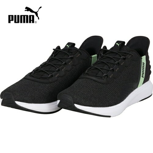 ■送料無料■【PUMA】プーマ 31199704 SOFTRIDE クルーズ EASE IN 【PUMA Black-Flat Dark Gray-Spring Fern】[メンズ/スニーカー/ウォーキング/ランニング/軽量/通気性/クッション/幅広/ジム/快適/春夏]【RCP】