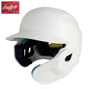 ■送料無料■▼Rawlings▼ローリングス MA01SJPNHB(MA01S-JPNHB-W1) 硬式用 マッハ アジャスト顎ガード付き 艶あり[ホワイト1][ヘルメット/メット/ベースボール/ソフトボール/野球/硬式用/右打者/左打者]【RCP】