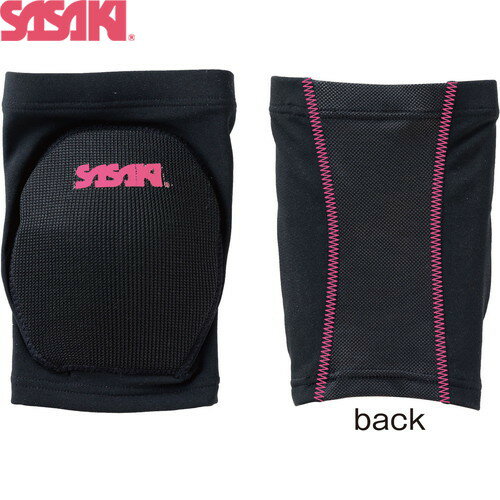 【SASAKI】ササキスポーツ 910-BLMP ニーサポーター(1個)[ブラック×ルミナスピンク][新体操/サポーター/サポートアイテム/サポート用品/ガールズ/女子/レディース]【RCP】