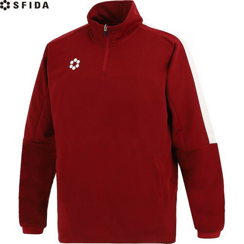 ■送料無料■【sfida】スフィーダ SA25813-BGDY BP ウォームアップハーフジップトップ[Burgundy][メンズ/..