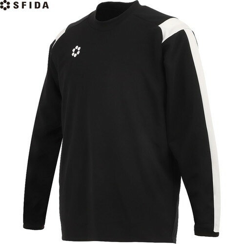 ■送料無料■【sfida】スフィーダ SA25826-BLK BP ウォームアップクルートップ[Black][メンズ/サッカー/フットサル/ウォームアップウェア/移動着/トレーニングウェア/練習/運動/SA-25826]【RCP】
